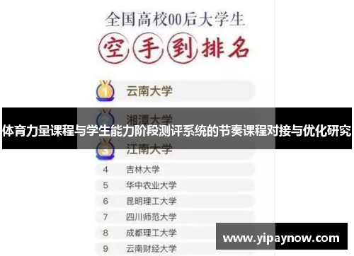 体育力量课程与学生能力阶段测评系统的节奏课程对接与优化研究